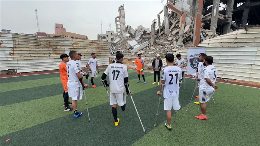 Gazze’deki ampute futbol takımı tüm zorluklara rağmen 